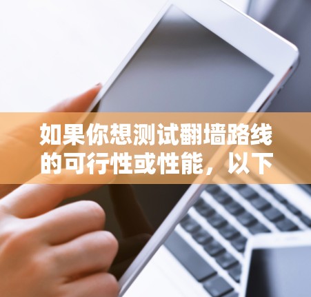 如果你想测试翻墙路线的可行性或性能，以下是一些可能的方法