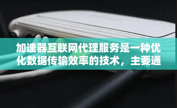 加速器互联网代理服务是一种优化数据传输效率的技术，主要通过两种类型—应用加速器和网络加速器来提升性能。以下是对加速器互联网代理服务的详细分析和总结