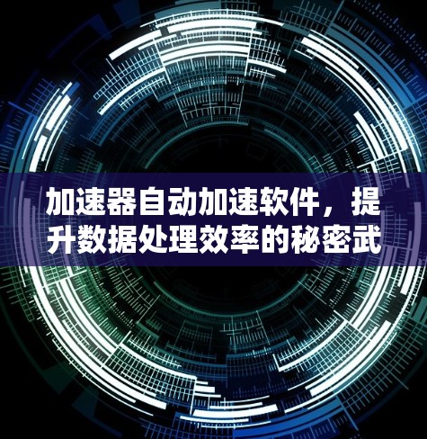 加速器自动加速软件，提升数据处理效率的秘密武器