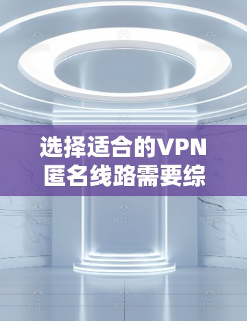 选择适合的VPN匿名线路需要综合考虑多个因素，以确保安全性和隐私。以下是对可能选择的VPN提供商的分析和最终推荐