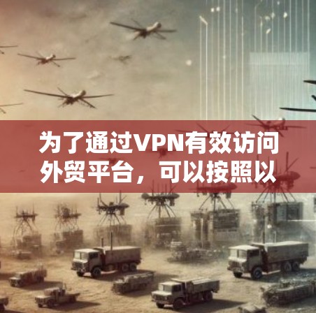 为了通过VPN有效访问外贸平台，可以按照以下步骤进行操作